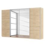 Schwebetürenschrank SKØP Eiche Sonoma Dekor / Spiegelglas - 360 x 236 cm - 4 Türen - Premium