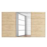 Schwebetürenschrank SKØP Eiche Sonoma Dekor / Spiegelglas - 405 x 236 cm - 3 Türen - Basic