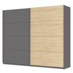 Zweefdeurkast Skøp Grafietkleurig/Sonoma eikenhouten look/spiegel - 270 x 222 cm - 2 deuren - Premium