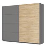 Schwebetürenschrank SKØP Graphit / Eiche Sonoma Dekor - 270 x 236 cm - 2 Türen - Comfort