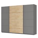 Armoire à portes coulissantes Skøp Gris graphite / Imitation chêne de Sonoma - 315 x 236 cm - 3 portes - Basic
