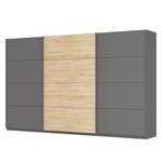 Zweefdeurkast Skøp Grafietkleurig/Sonoma eikenhouten look/spiegel - 360 x 222 cm - 3 deuren - Premium