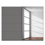 Schwebetürenschrank SKØP Graphit / Grauspiegel - 270 x 222 cm - 2 Türen - Basic
