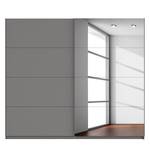 Schwebetürenschrank SKØP Graphit / Grauspiegel - 270 x 236 cm - 2 Türen - Premium