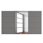 Schwebetürenschrank SKØP Graphit / Grauspiegel - 405 x 236 cm - 3 Türen - Premium