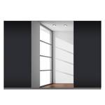Schwebetürenschrank SKØP Graphit / Mattglas Schwarz Grauspiegel - 315 x 222 cm - 3 Türen - Classic
