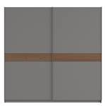 Schwebetürenschrank SKØP Graphit / Nussbaum Royal Dekor - 225 x 222 cm - 2 Türen - Premium