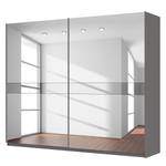 Schwebetürenschrank SKØP Graphit / Spiegelglas / Grauspiegel - 270 x 222 cm - 2 Türen - Premium