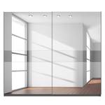 Armoire à portes coulissantes Skøp Gris graphite Miroir en verre / gris - 270 x 236 cm - 2 porte - Confort
