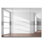 Schwebetürenschrank SKØP Graphit / Spiegelglas Grauspiegel - 315 x 236 cm - 3 Türen - Basic