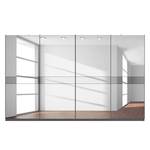 Schwebetürenschrank SKØP Graphit / Spiegelglas / Grauspiegel - 360 x 222 cm - 4 Türen - Comfort