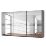 Schwebetürenschrank SKØP Graphit / Spiegelglas Grauspiegel - 405 x 222 cm - 3 Türen - Classic