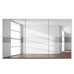 Armoire à portes coulissantes Skøp Gris graphite Miroir en verre / gris - 405 x 236 cm - 3 portes - Classic