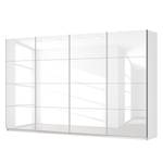 Schwebetürenschrank SKØP Hochglanz Weiß / Alpinweiß - 360 x 222 cm - 4 Türen - Basic