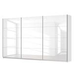 Schwebetürenschrank SKØP Hochglanz Weiß / Alpinweiß - 405 x 236 cm - 3 Türen - Comfort