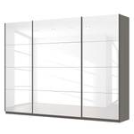 Schwebetürenschrank SKØP Hochglanz Weiß / Graphit - 315 x 236 cm - 3 Türen - Classic