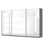 Schwebetürenschrank SKØP Hochglanz Weiß / Graphit - 360 x 222 cm - 3 Türen - Basic