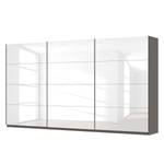 Schwebetürenschrank SKØP Hochglanz Weiß / Graphit - 405 x 222 cm - 3 Türen - Basic