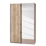 Schuifdeurkast Soft Smart San Remo eikenhouten look/spiegelglas - Breedte: 150 cm - 1 spiegeldeur