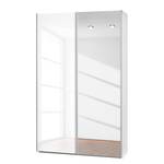 Amoire à portes coulissantes Soft Smart Blanc brillant / Verre de miroir - Largeur : 150 cm - 1 miroir