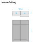 Amoire à portes coulissantes Soft Smart Largeur : 120 cm - 2 miroir