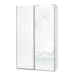 Schwebetürenschrank Soft Smart Hochglanz Weiß / Weiß - Breite: 120 cm - Ohne Spiegeltür/-en