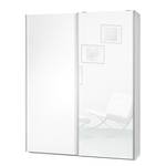 Schwebetürenschrank Soft Smart Hochglanz Weiß / Weiß - Breite: 120 cm - Ohne Spiegeltür/-en