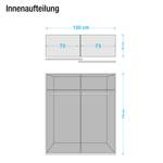 Schwebetürenschrank Soft Smart II Weiß - Breite: 150 cm