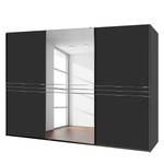 Armoire à portes coulissantes Medina Blanc alpin / Miroir partiel - Largeur d'armoire : 300 cm - 3 portes - Largeur : 300 cm - 3 portes