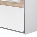 Armoire à portes coulissantes Tarragona Blanc alpin / Imitation chêne de San Remo - Largeur : 226 cm