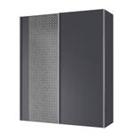 Armoire à portes coulissantes Cando Gris / Graphite - Largeur : 150 cm - 2 porte