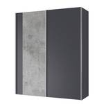 Zweefdeurkast Cando Concrete look/Grafiet - Breedte: 150 cm - 2 deuren