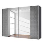 Armoire à portes coulissantes Cando Gris miroir - Largeur : 250 cm - 2 porte