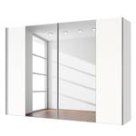 Armoire à portes coulissantes Cando Blanc polaire / Verre miroir - Largeur : 300 cm - 2 porte