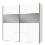 Schwebetürenschrank Magnetic Alpinweiß / Grau - Breite: 200 cm