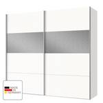 Schwebetürenschrank Magnetic Alpinweiß / Grau - Breite: 200 cm