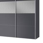 Armoire à portes coulissantes Vicksburg Gris foncé / Gris - Largeur : 150 cm