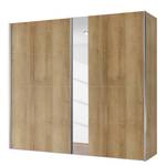 Zweefdeurkast Madrid Riviera eikenhouten look/Spiegelglas - Breedte: 200 cm