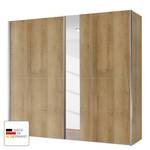 Schwebetürenschrank Madrid Eiche Riviera Dekor / Spiegelglas - Breite: 200 cm