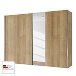 Zweefdeurkast Madrid Riviera eikenhouten look/Spiegelglas - Breedte: 250 cm