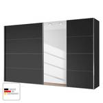 Schwebetürenschrank Madrid Schwarz / Spiegelglas - Breite: 300 cm