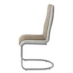 Chaises cantilever Fenja (lot de 4) Marron / Blanc