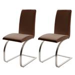 Chaises cantilever Maui (lot de 2) Marron