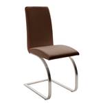 Chaises cantilever Maui (lot de 2) Cuir synthétique - Marron