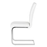 Chaises cantilever Osiris (lot de 2) Blanc / Chrome - Sans accoudoirs