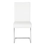 Chaises cantilever Osiris (lot de 2) Blanc / Chrome - Sans accoudoirs