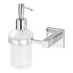 Seifenspender San Remo Messing / Glas - Silber