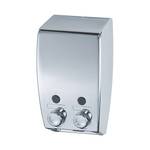 Dispenser per sapone Varese (2 uscite) 2 serbatoi cromo