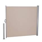 Seitenmarkise Langon Polyester/Aluminium - Beige/Silber