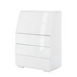 Secretaire Cuuba Curve C 10 hoogglans wit